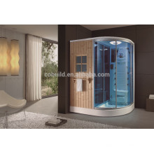 K-705one person portable steam sauna room wet steam shower room with dry sauna